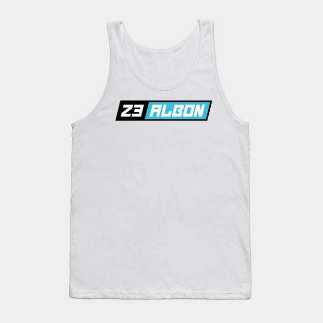 Alex Albon 23 F1 Driver Tank Top by petrolhead